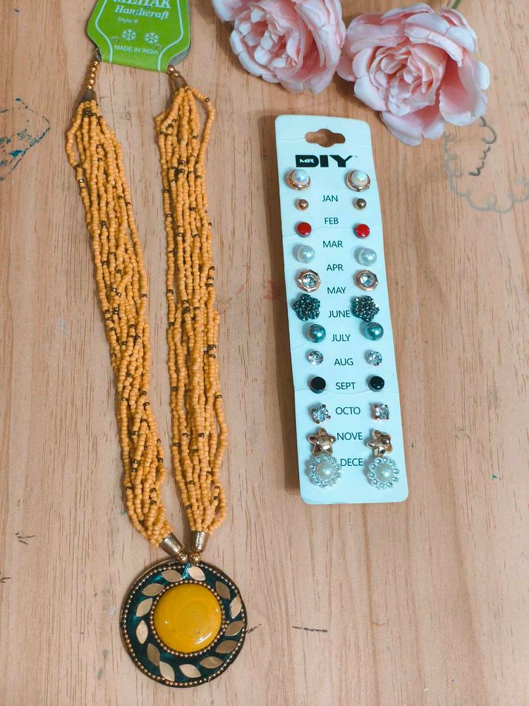 Earings And Necklace (Combo)