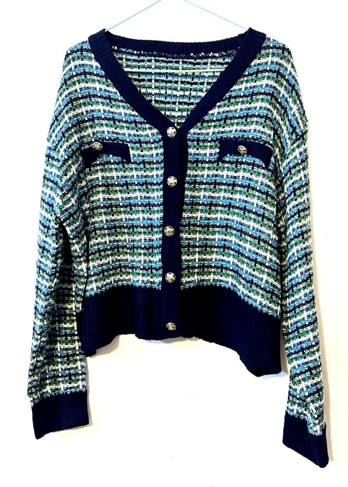 Tweed Style Cardigan