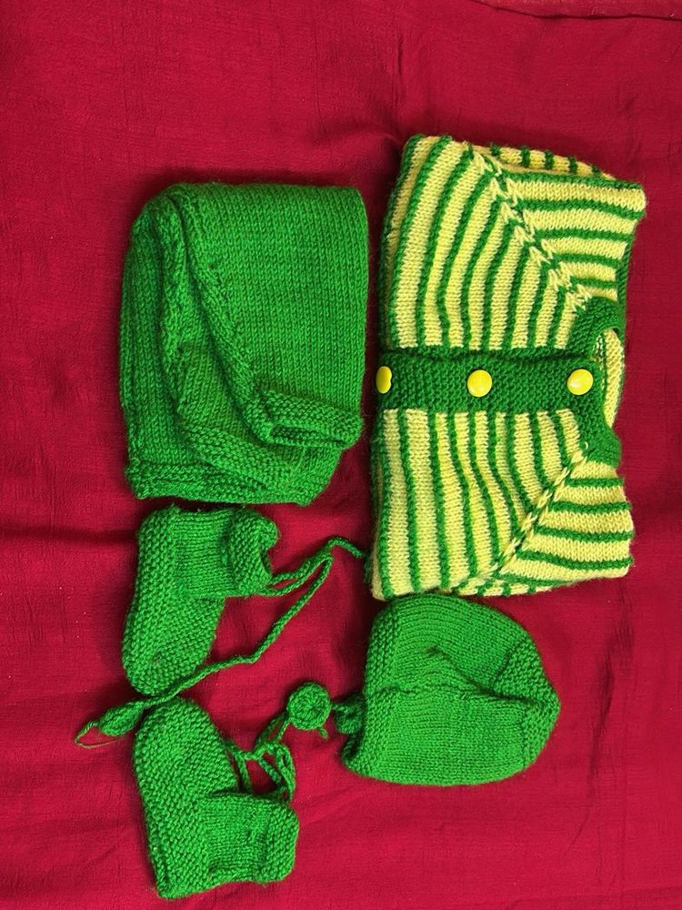 Handmade Knitted Baby Set