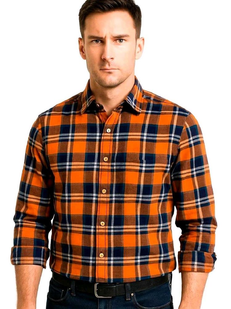 Guys Style Plaid Shirt | Chest 44