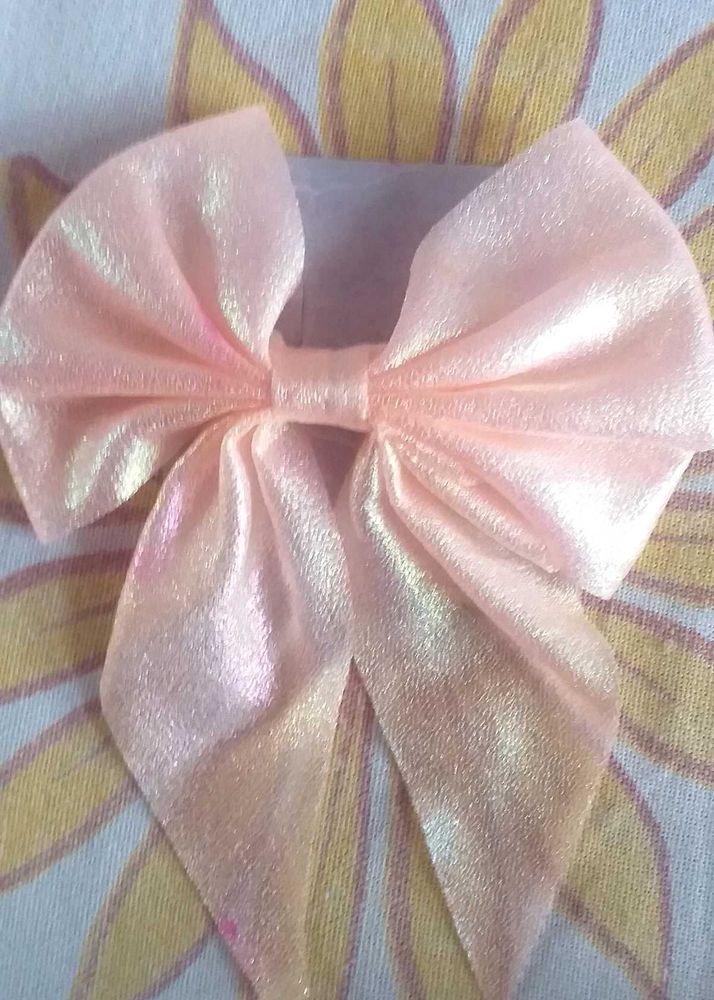 Pink Bow Hair Accessory