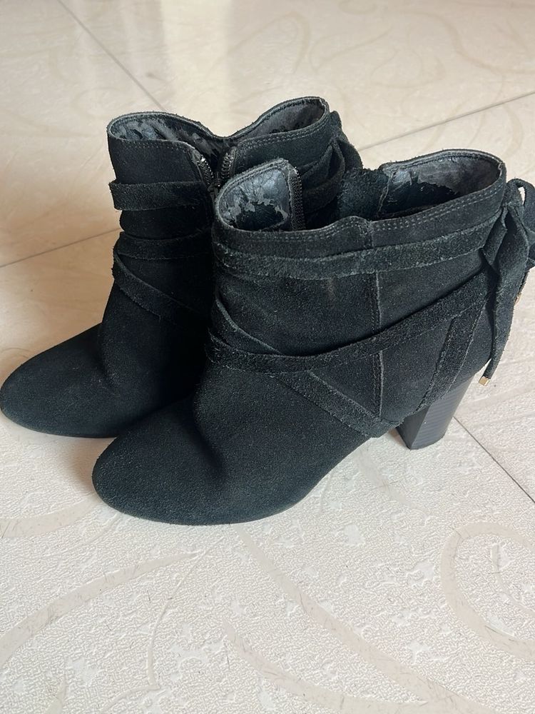 Black Suede Ankle Boots