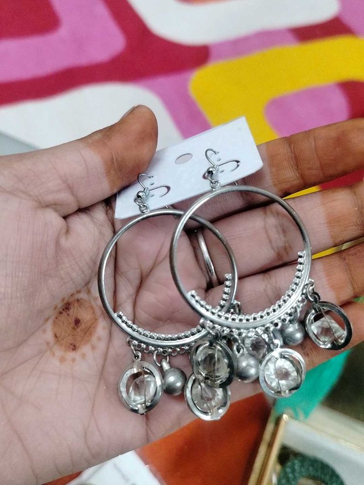 Dangling Hoop Earrings