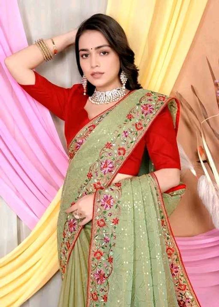 Fancy Net Saree