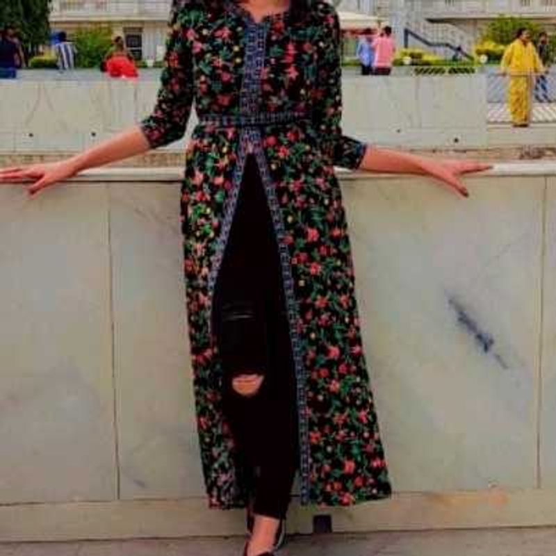 Floral Print Kurta