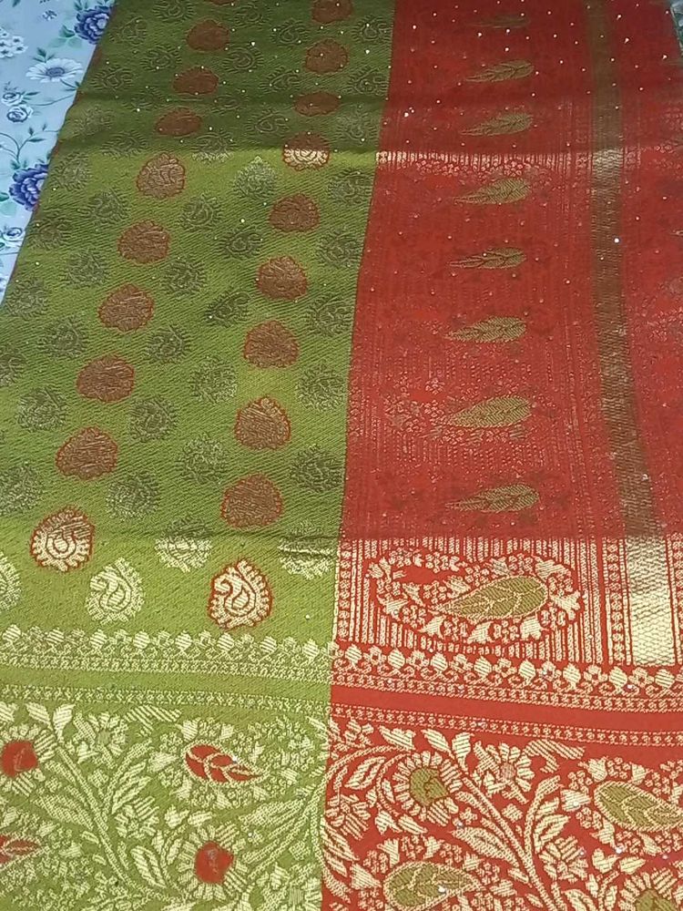 Embroidered Partyware And Wedding Base Saree