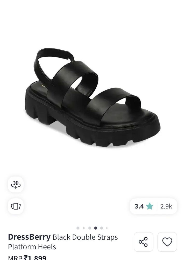 Black Platform Sandals