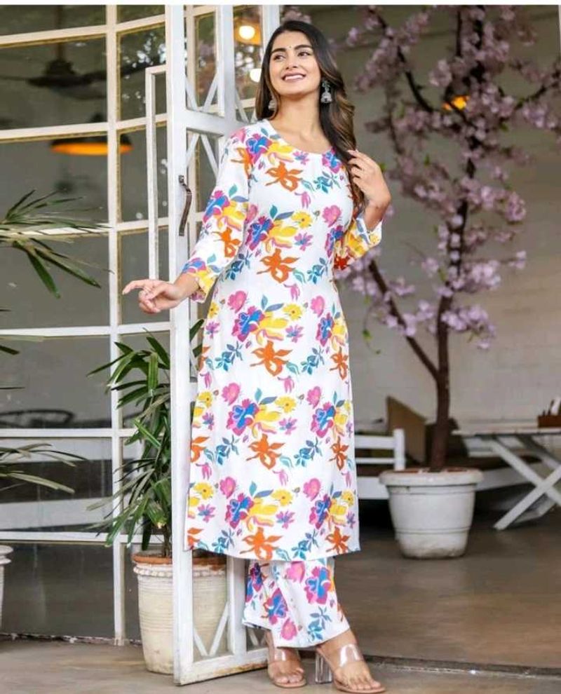 Pure Cotton Printed Kurta Pant Set