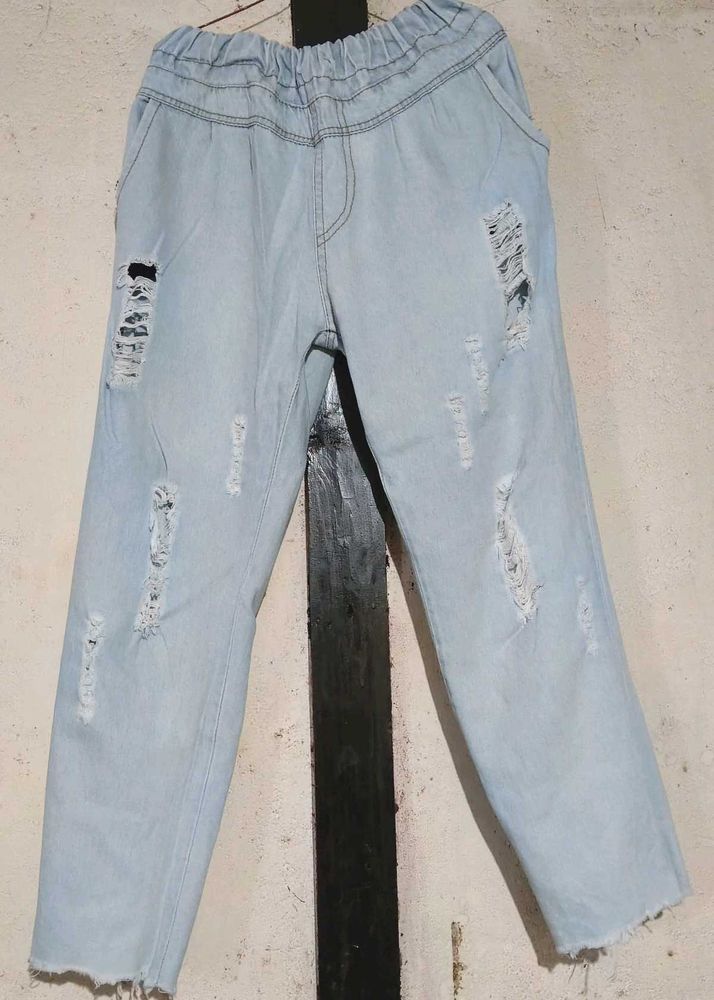 Distressed Denim Jeans