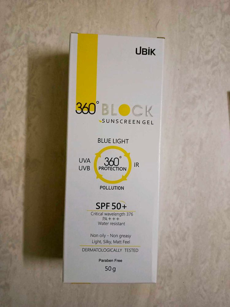 UBIK Sunscreen Gel SPF 50+