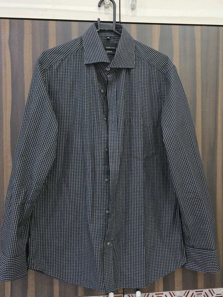 Urbana Brand Shirt Black Check Shir