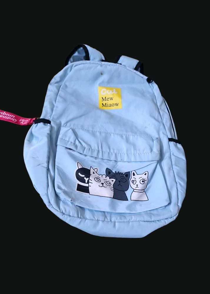 Cute Cat Print Backpack