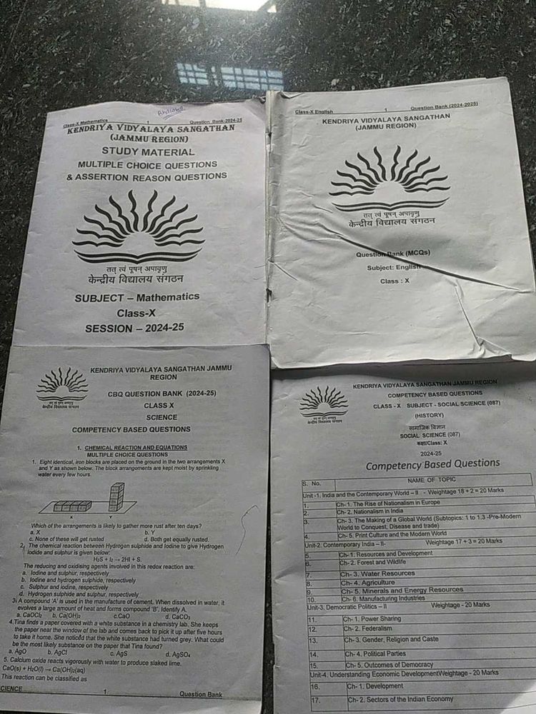 Study Material For Class 10