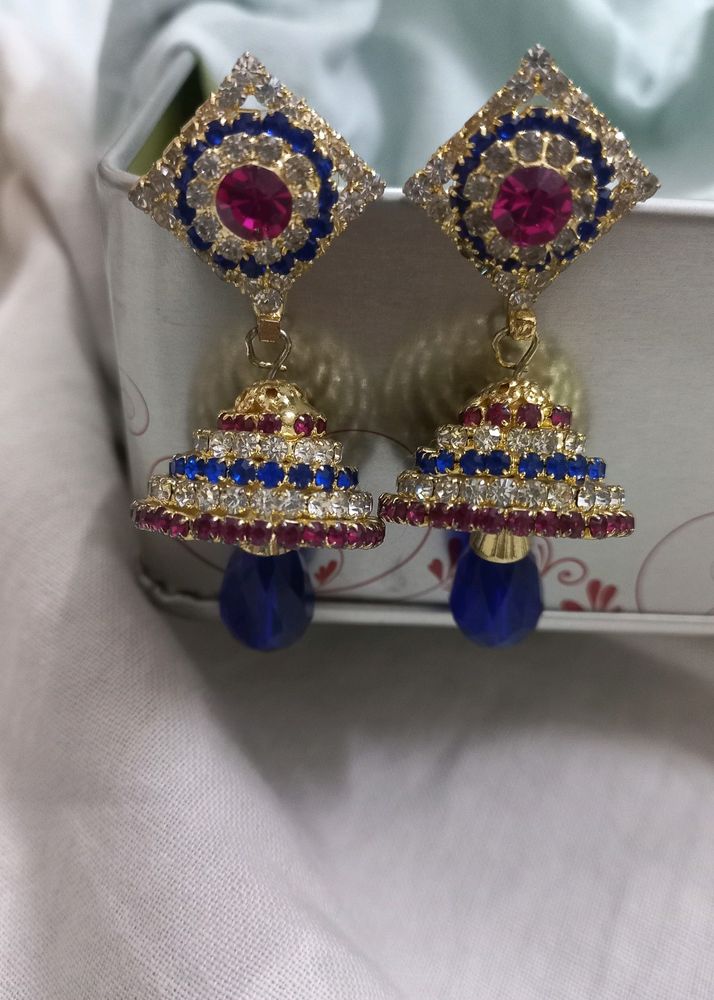 Beautiful Pink, Blue colour Jhumki ❤️