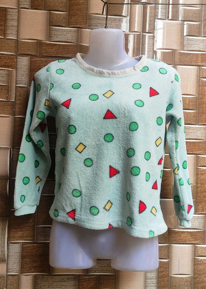 Cute Patterned Long Sleeve Sweater