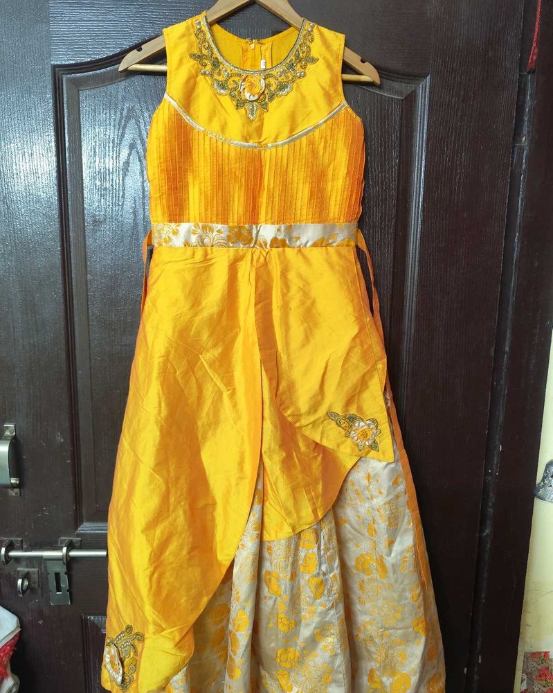 Yellow Embroidered Dress