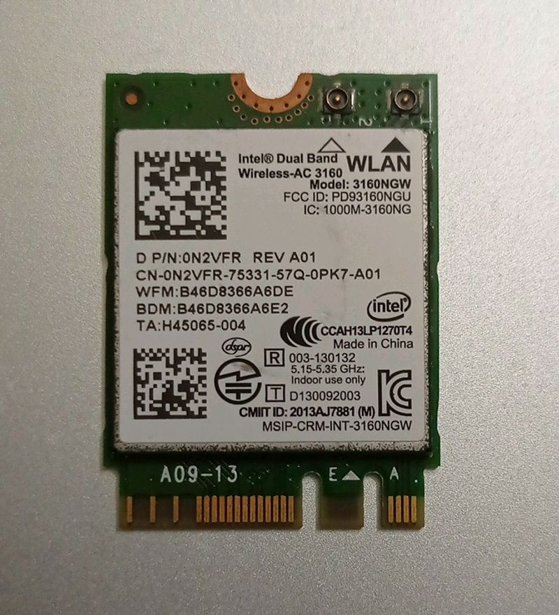 Intel® Dual Band Wireless-AC 3160 Network Adapter