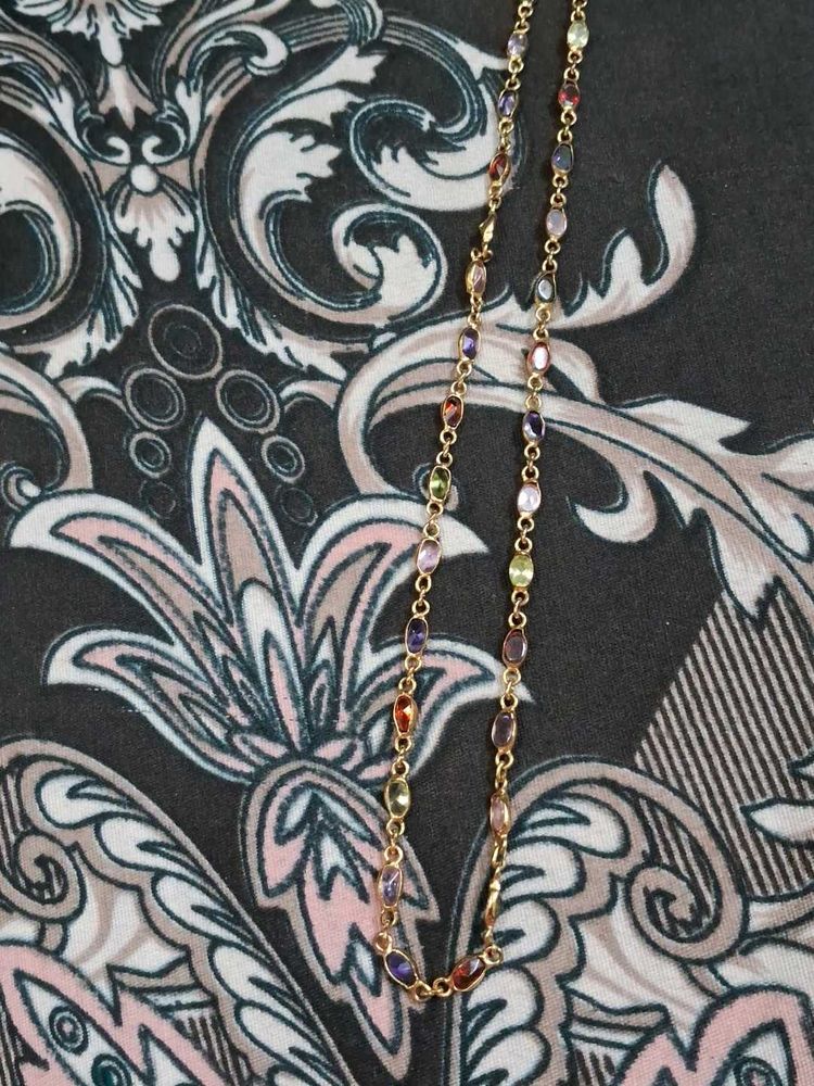 Multicolor  Stone Chain