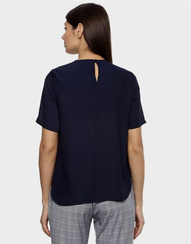 Solid Black Uniqlo Basic Top