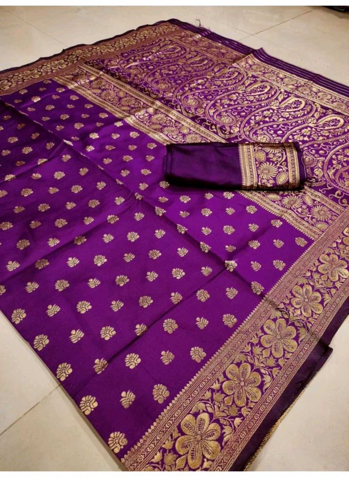 Banarasi Art Silk Saree With Blouse Piece