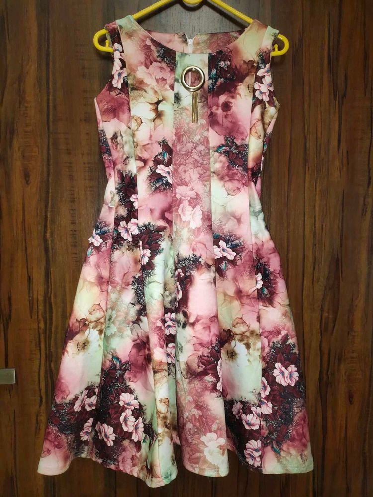 Jacquard Flared Dress