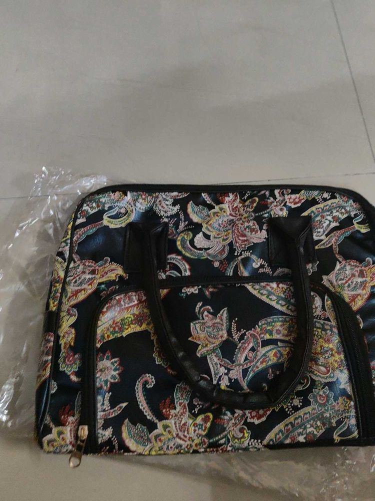 Big Size Embroidered Handbag New With Tag