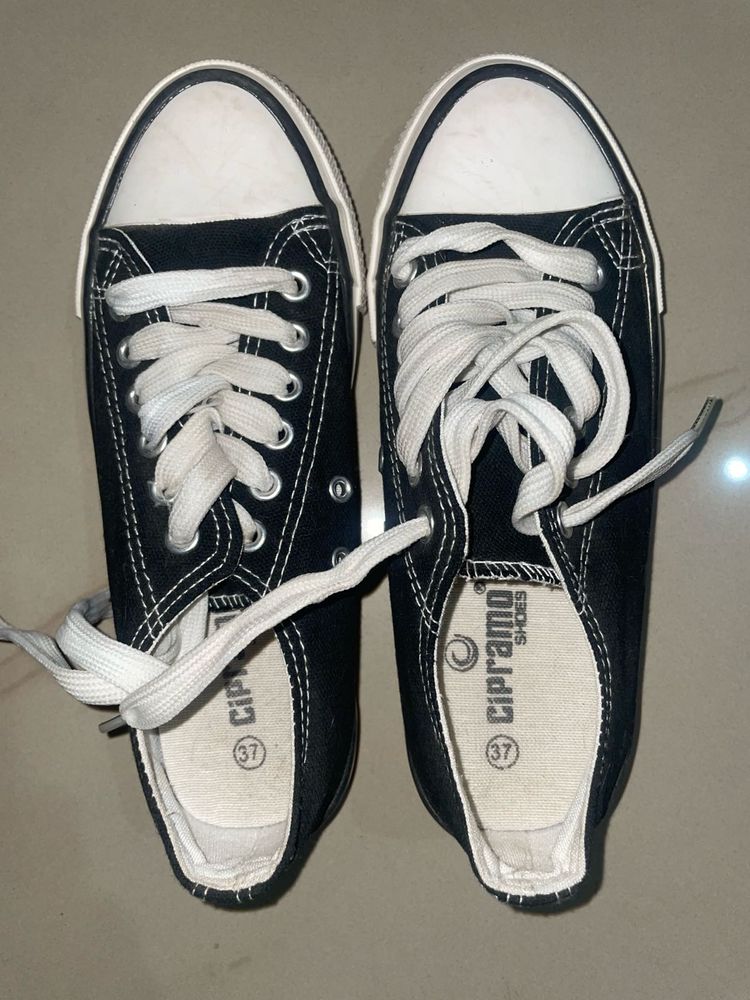 Black Canvas Sneakers