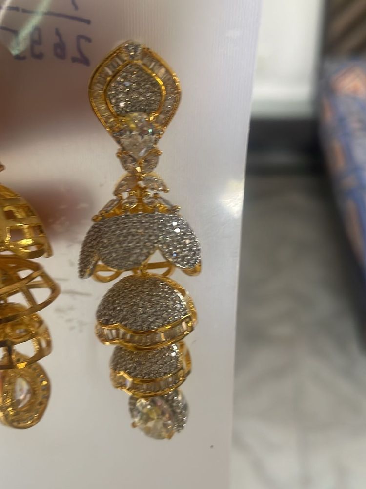 American Diamond Long Beautiful Jumka