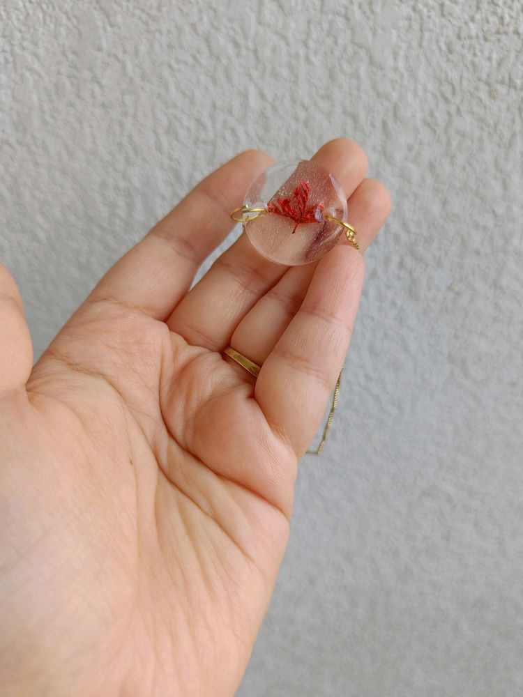 Resin Real Fower Bracelet