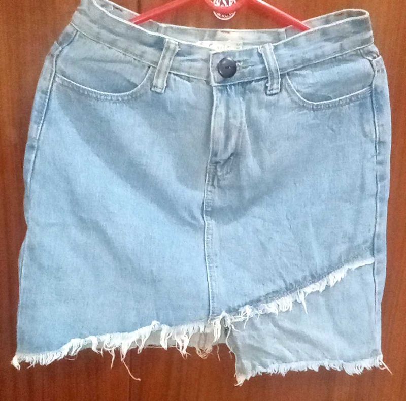 Denim Skort