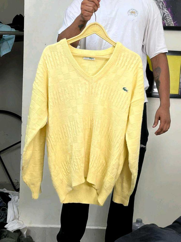 Lacoste Yellow Sweater