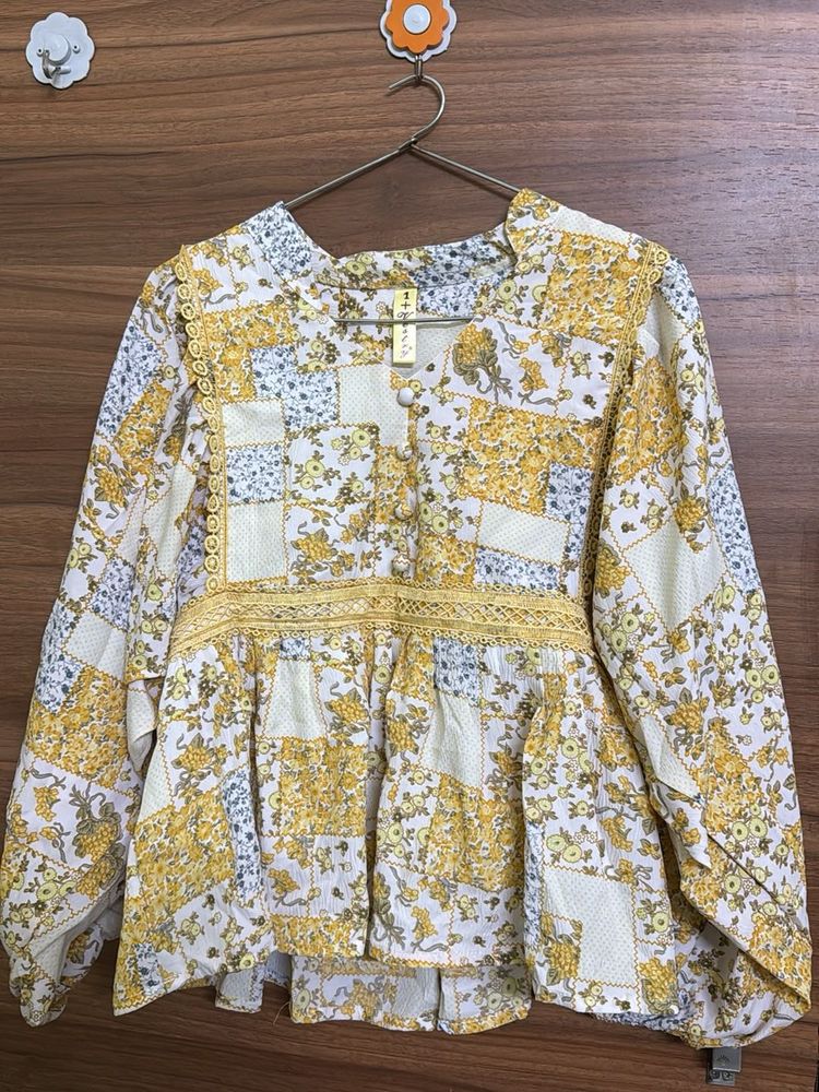 Floral Patchwork Blouse