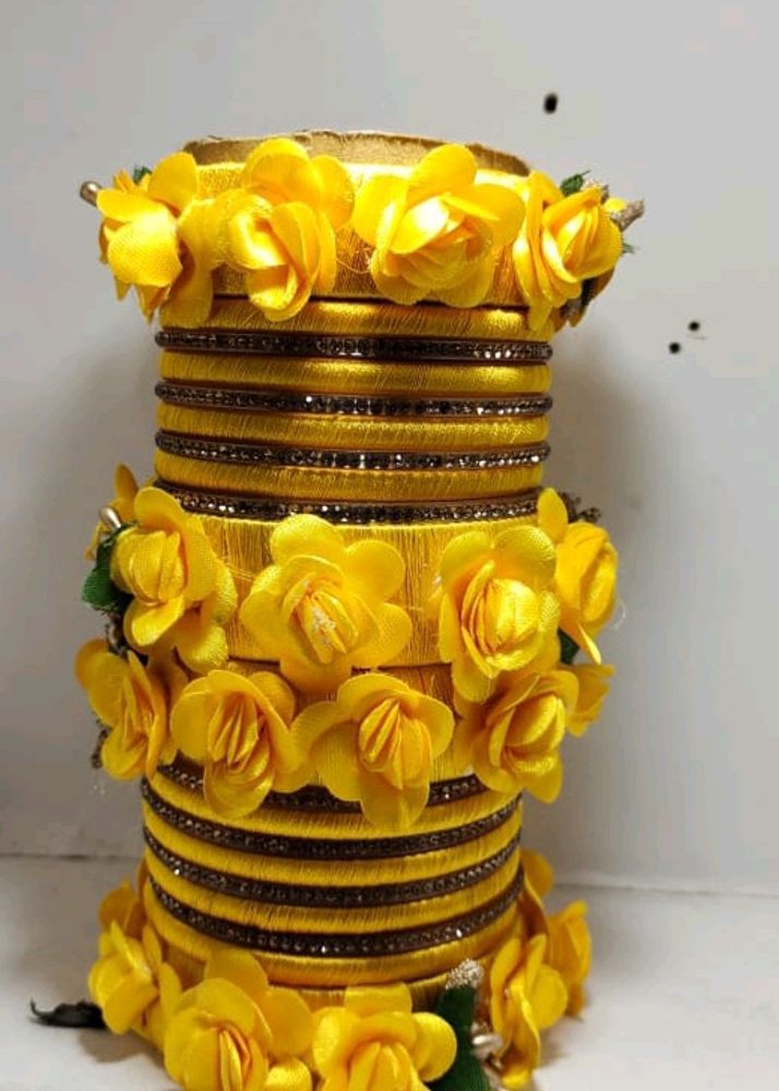 Haldi Bangles Set