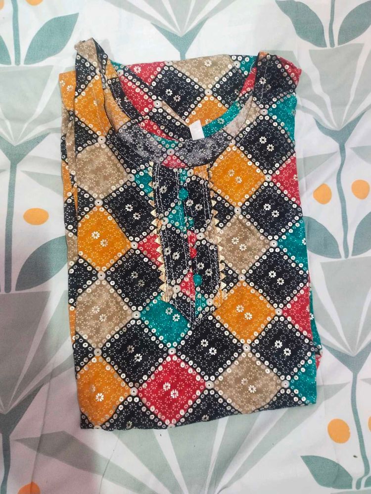 Colorful Print Dress