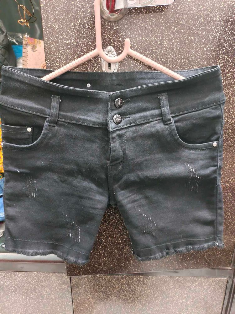 Denim black Shorts
