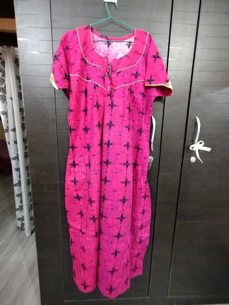 Pink Nightgown - Comfy Sleepwear