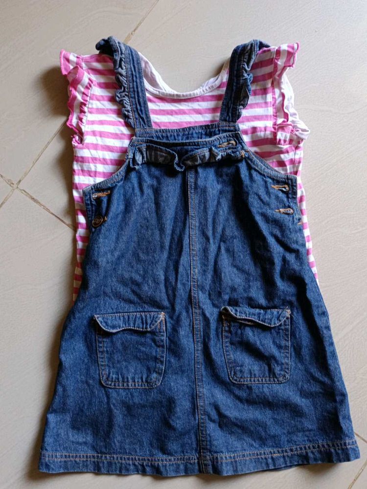 Dungaree Set For Kids 5 Year