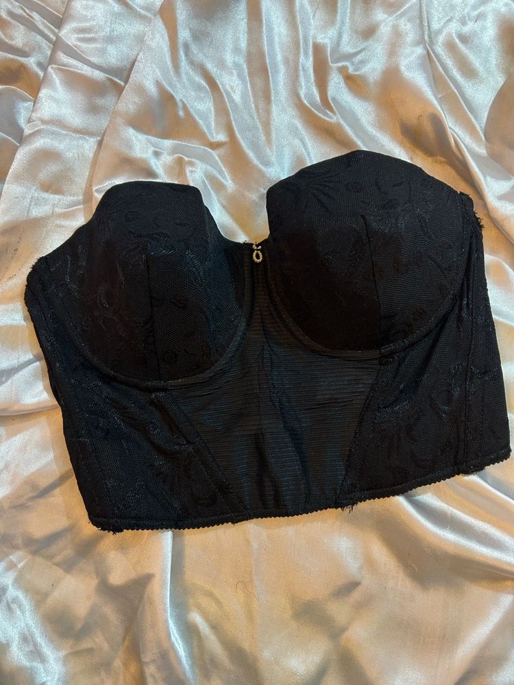 Elegant Black Bustier Top
