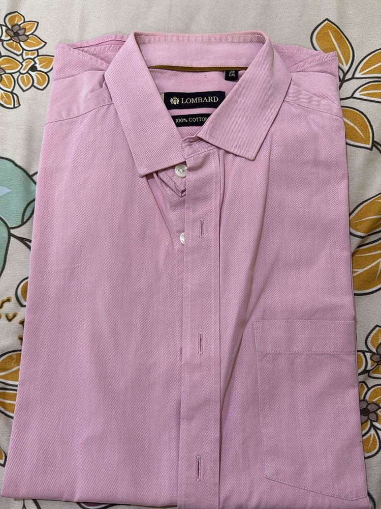 Lombard Pink Cotton Shirt