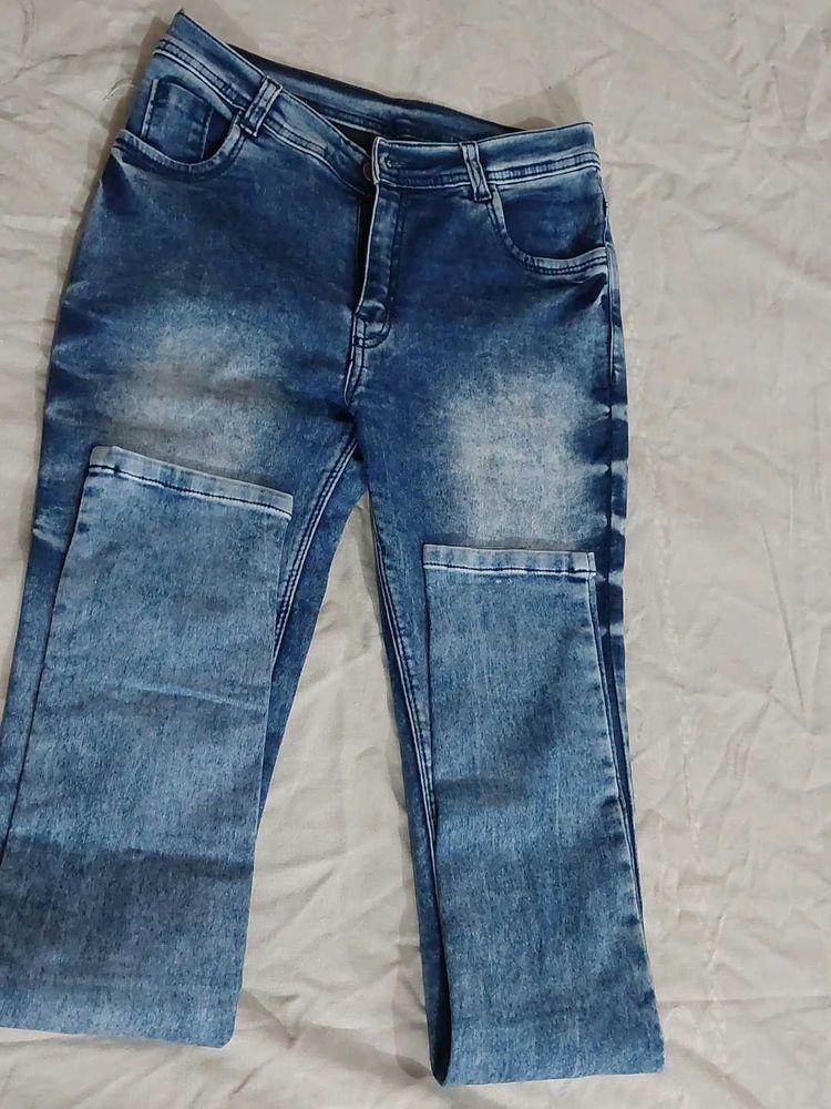 Blue  Girl Jeans,, 28 Size,,full Stretchable