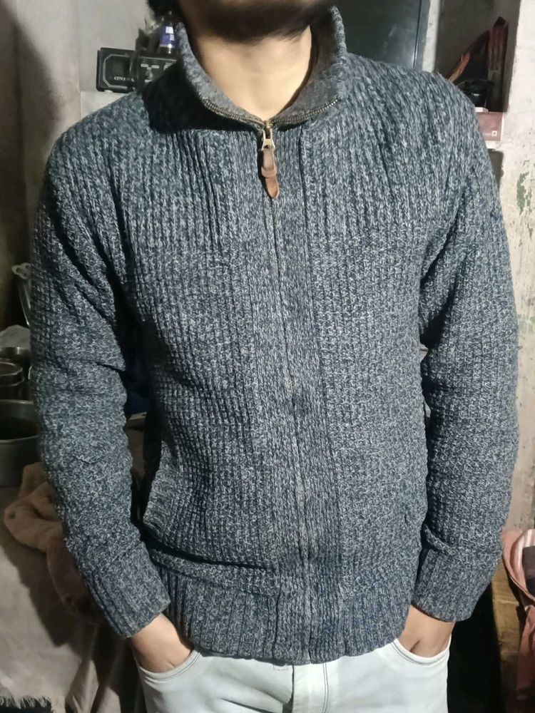 Cozy Knit Zip-Up Cardigan