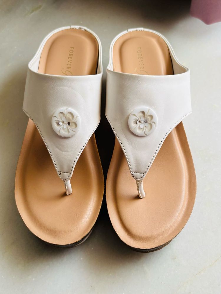 White Heels Wedge