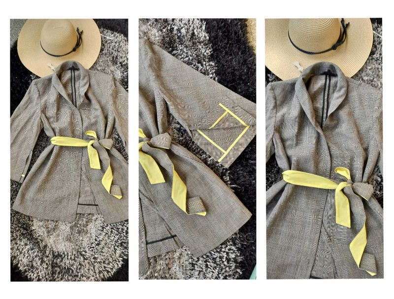 💛Belted Plaid Blazer💛