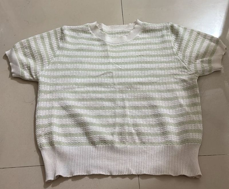 Striped Knit Top
