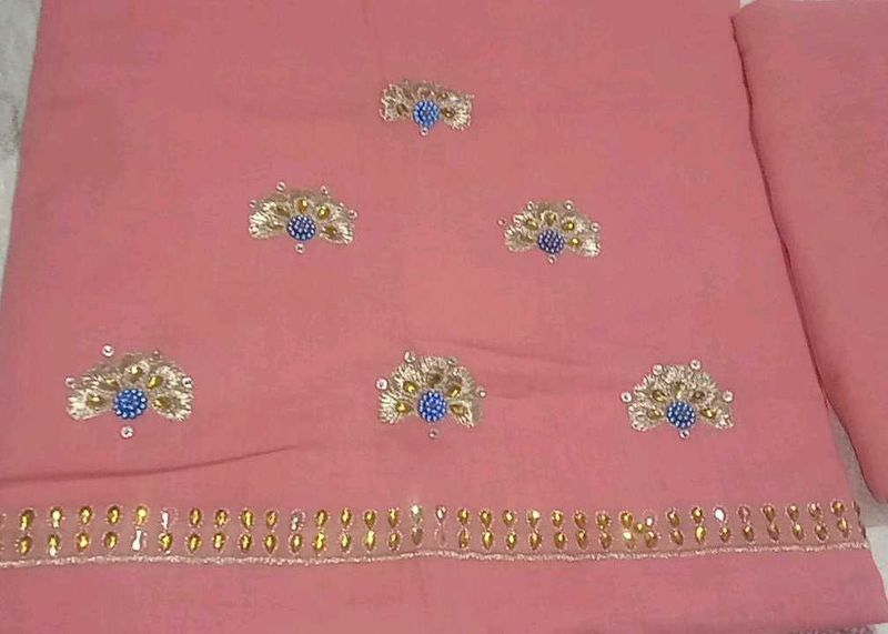 Rajputi Cotton Jod With Odhni Pitch Colour
