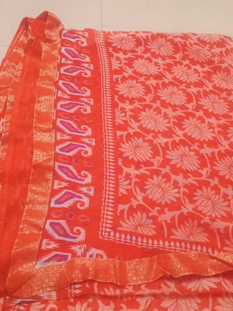 Elegant Floral Saree