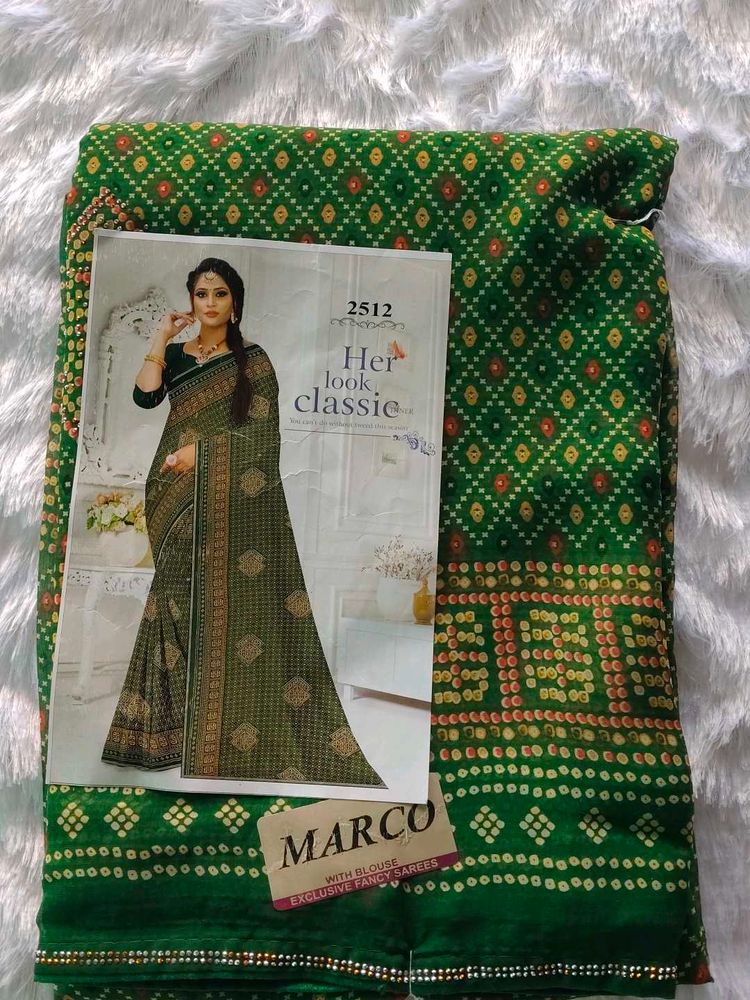 Green Saree