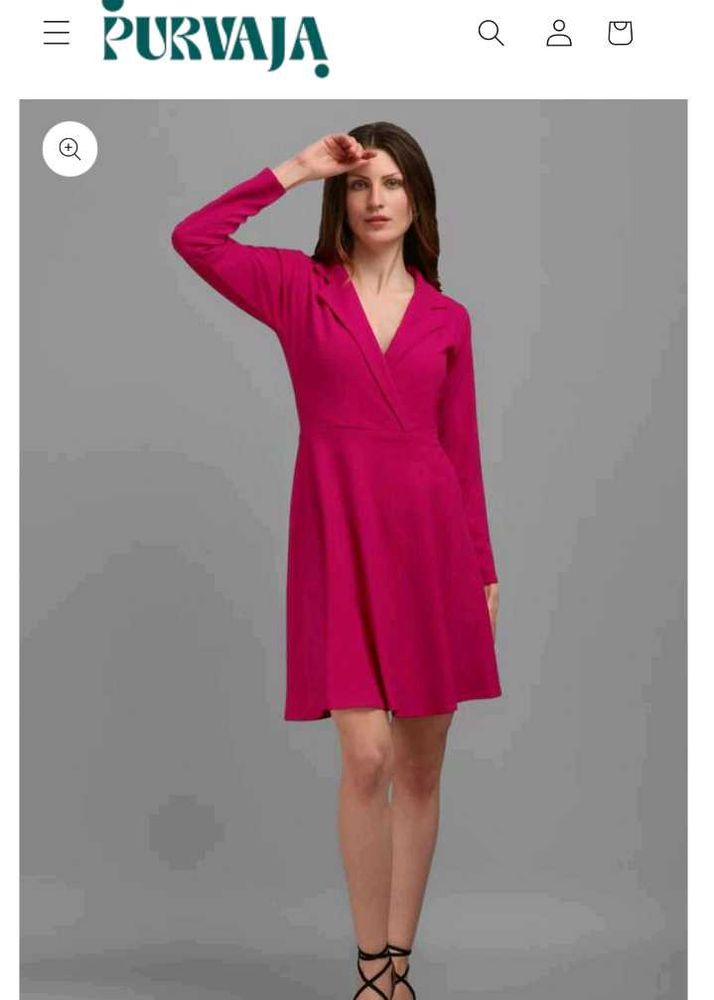 Pink Wrap Dress