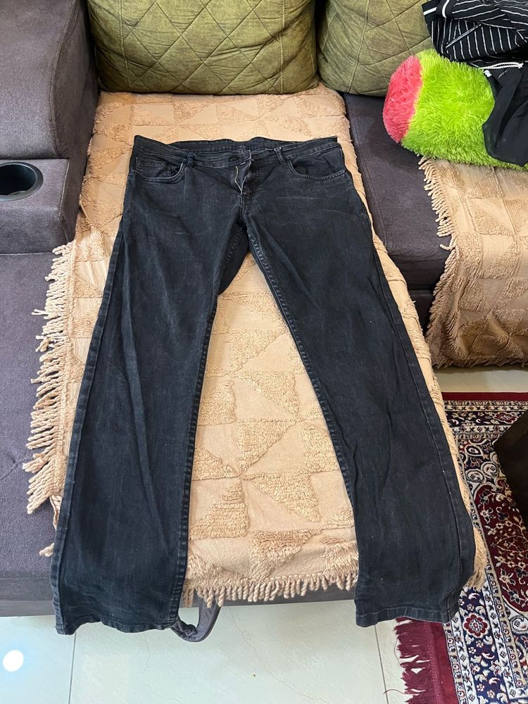 Black Wash Denim Jeans