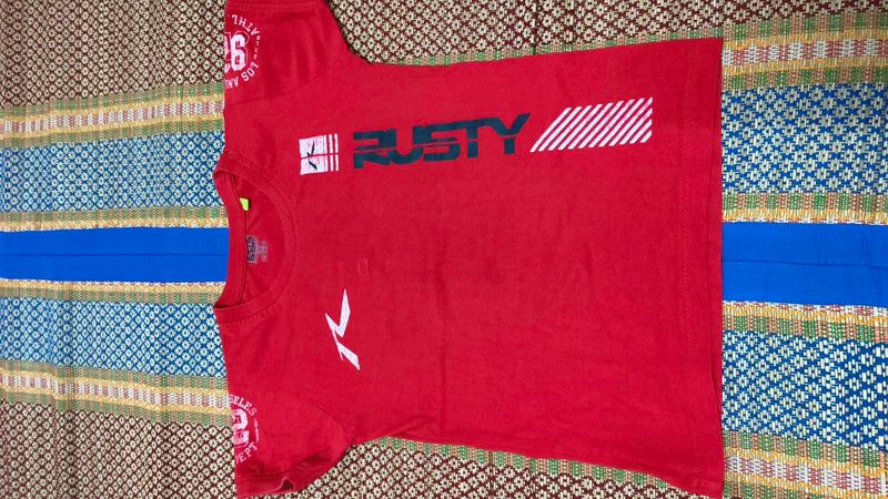 Cotton red T Shirt